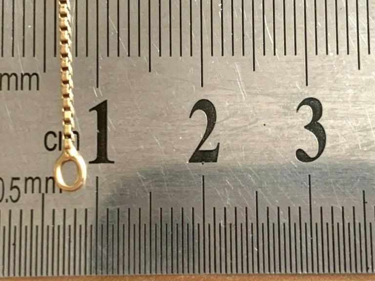18ct Gold Handmade Vintage Box Chain For Sale at 1stDibs