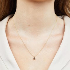 18ct Gold Hexagon Salt & Pepper Diamond Necklace