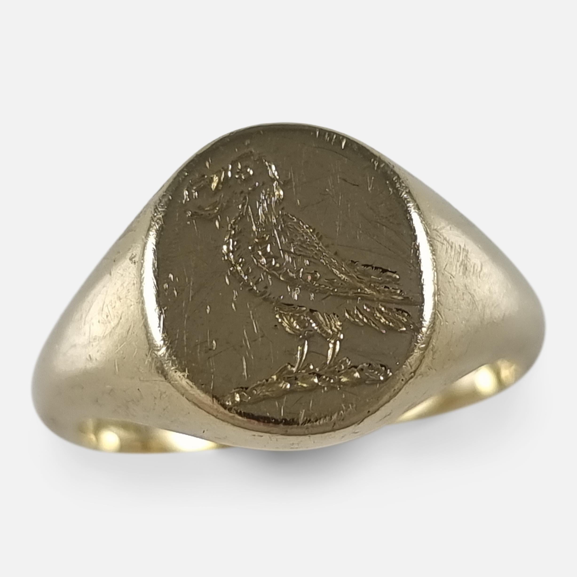 18ct Gold Intaglio Signet Ring, 1993 7