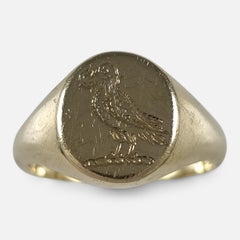 18ct Gold Intaglio Signet Ring, 1993