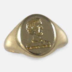 18ct Gold Intaglio Signet Ring