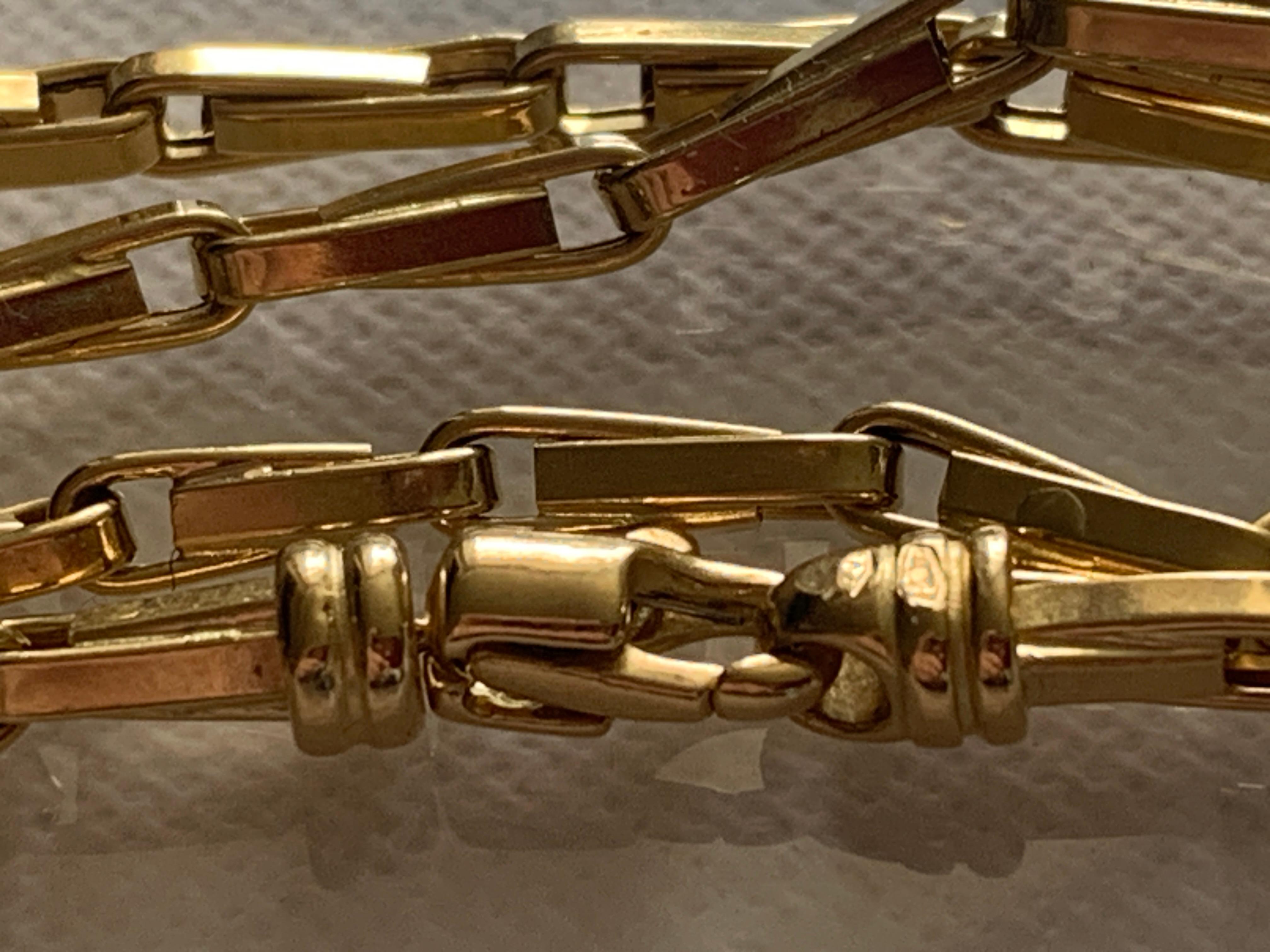 18ct Gold Large Barleycorn link 24