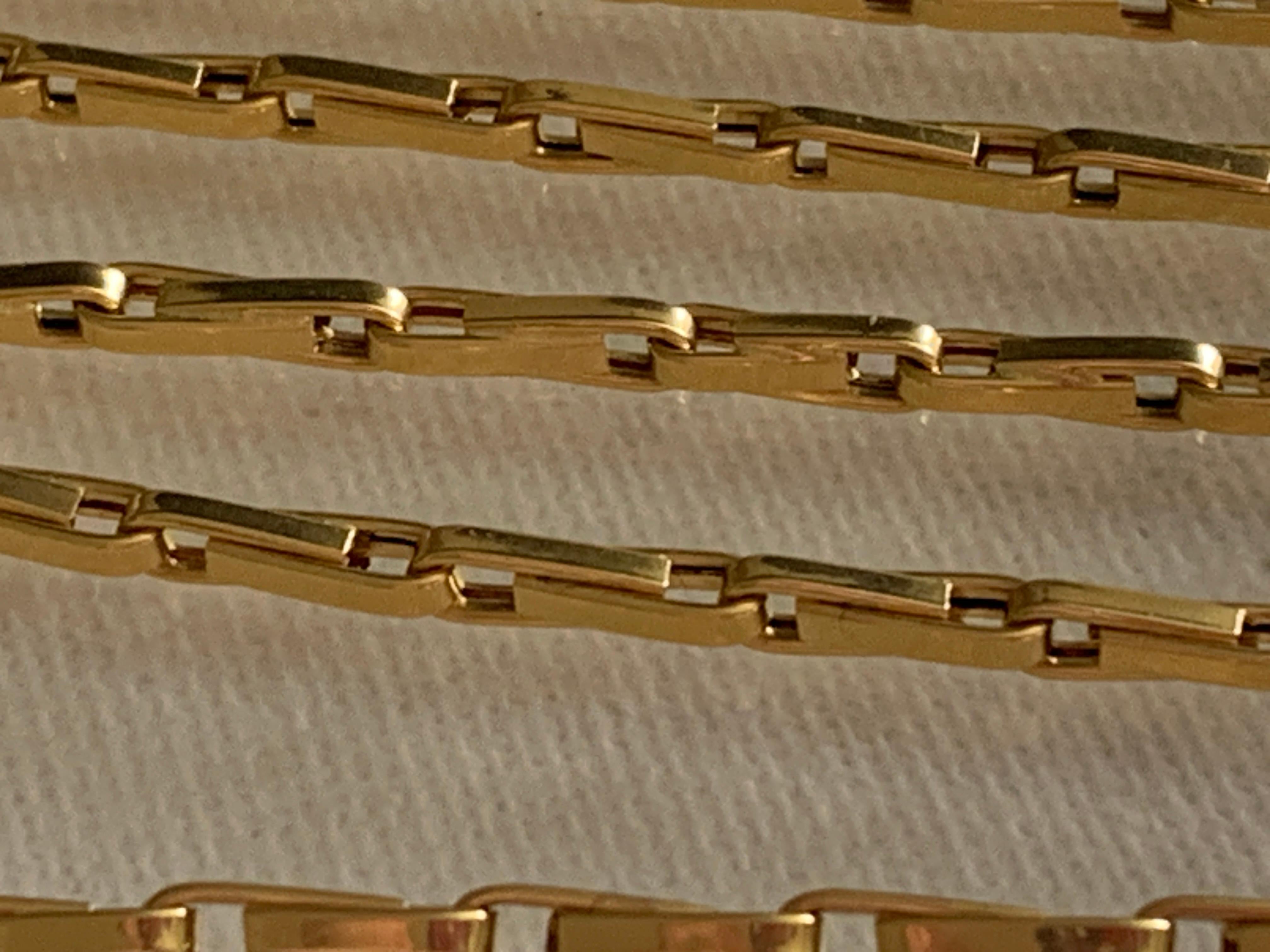 18ct Gold Large Barleycorn link 24