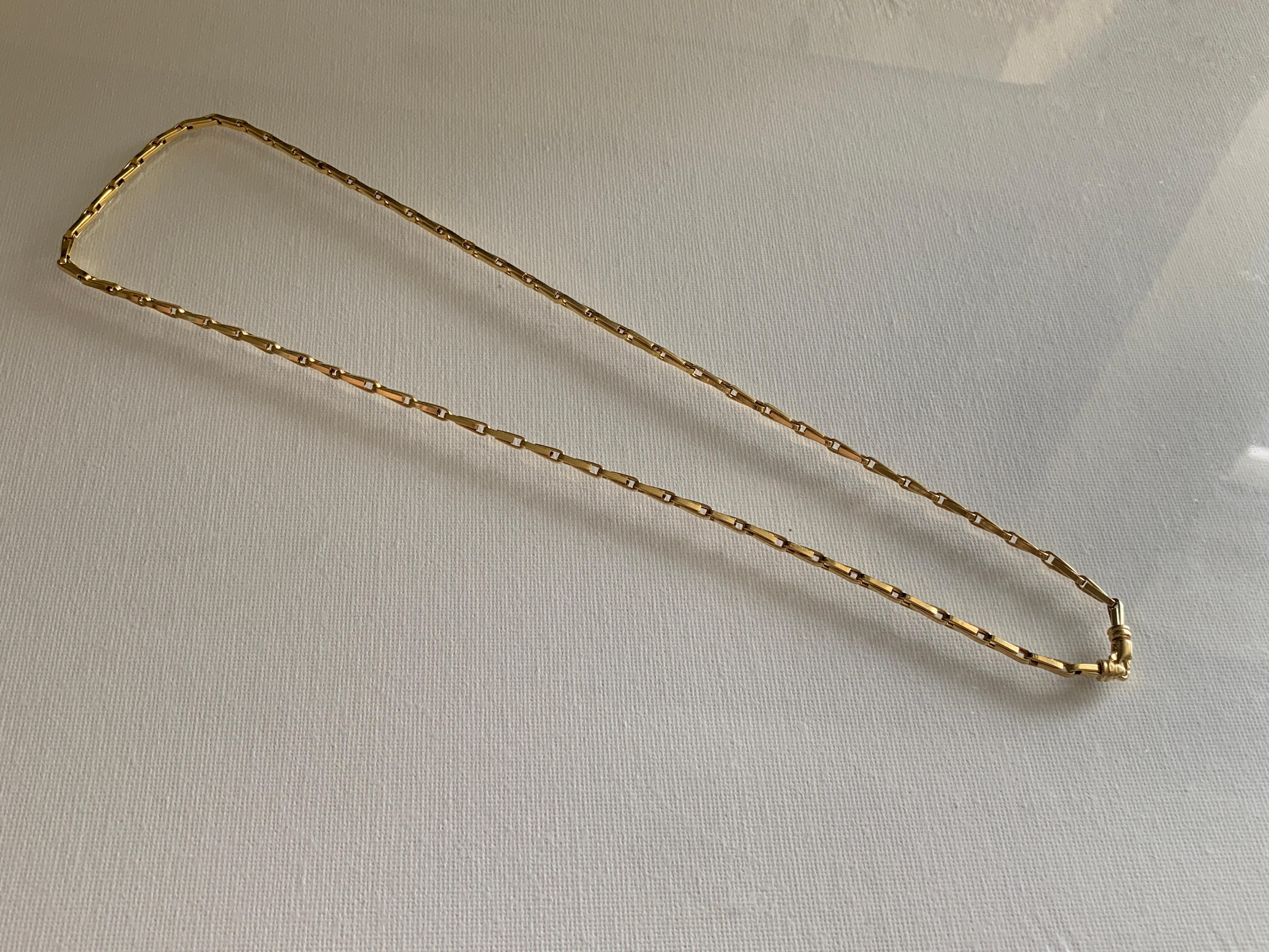 18ct Gold Large Barleycorn link 24