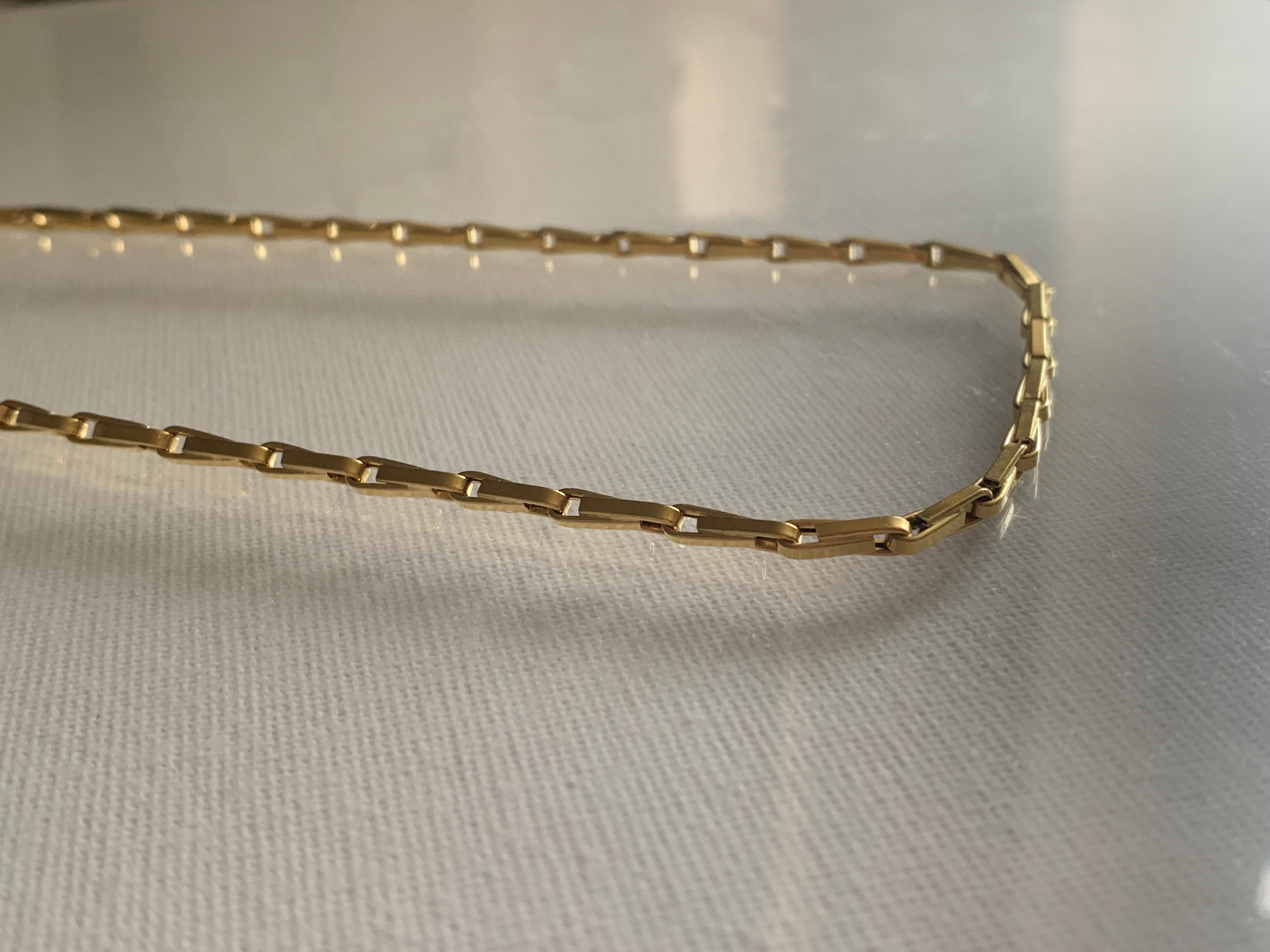 18ct Gold Large Barleycorn link 24