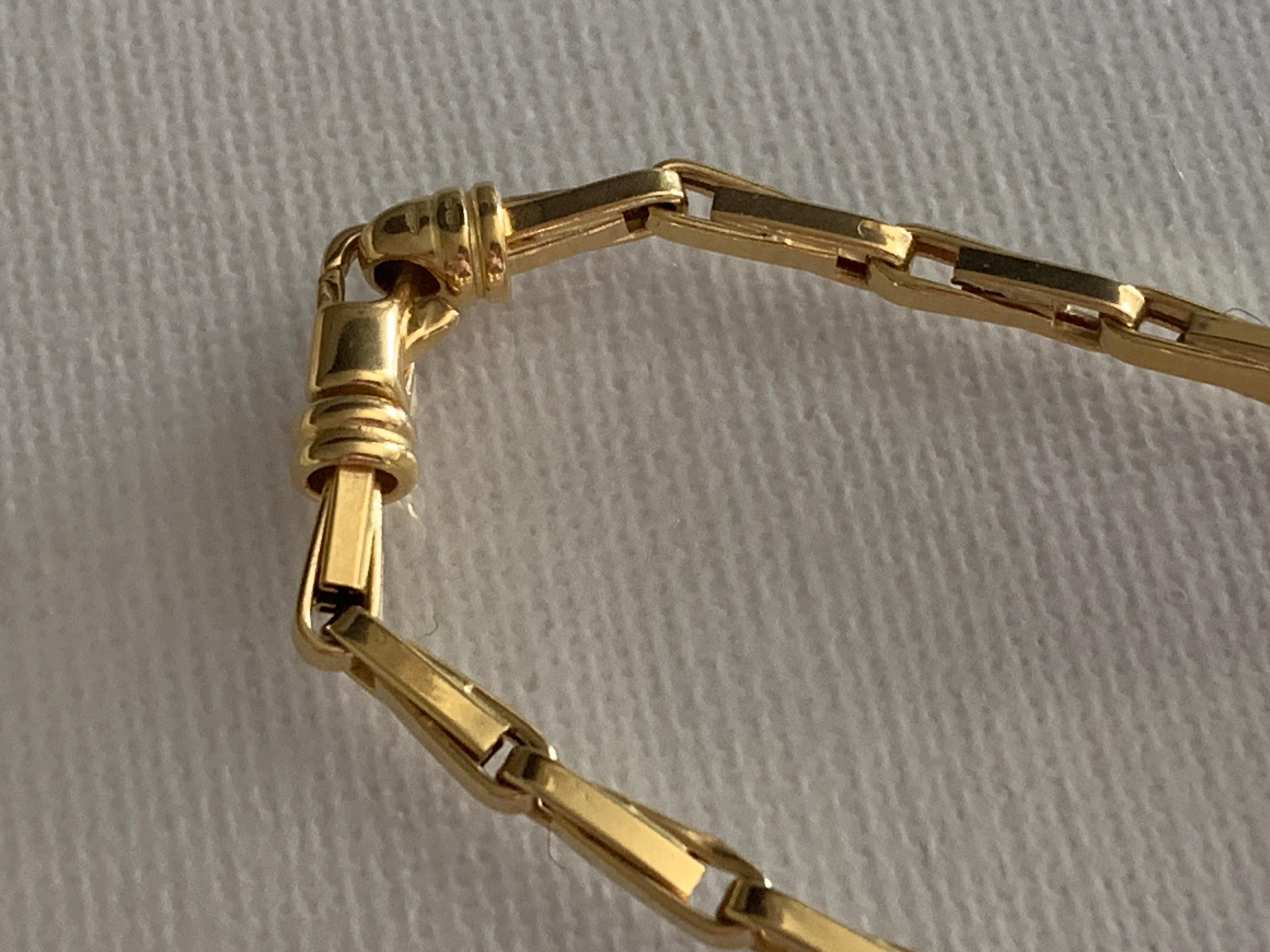 18ct Gold Large Barleycorn link 24
