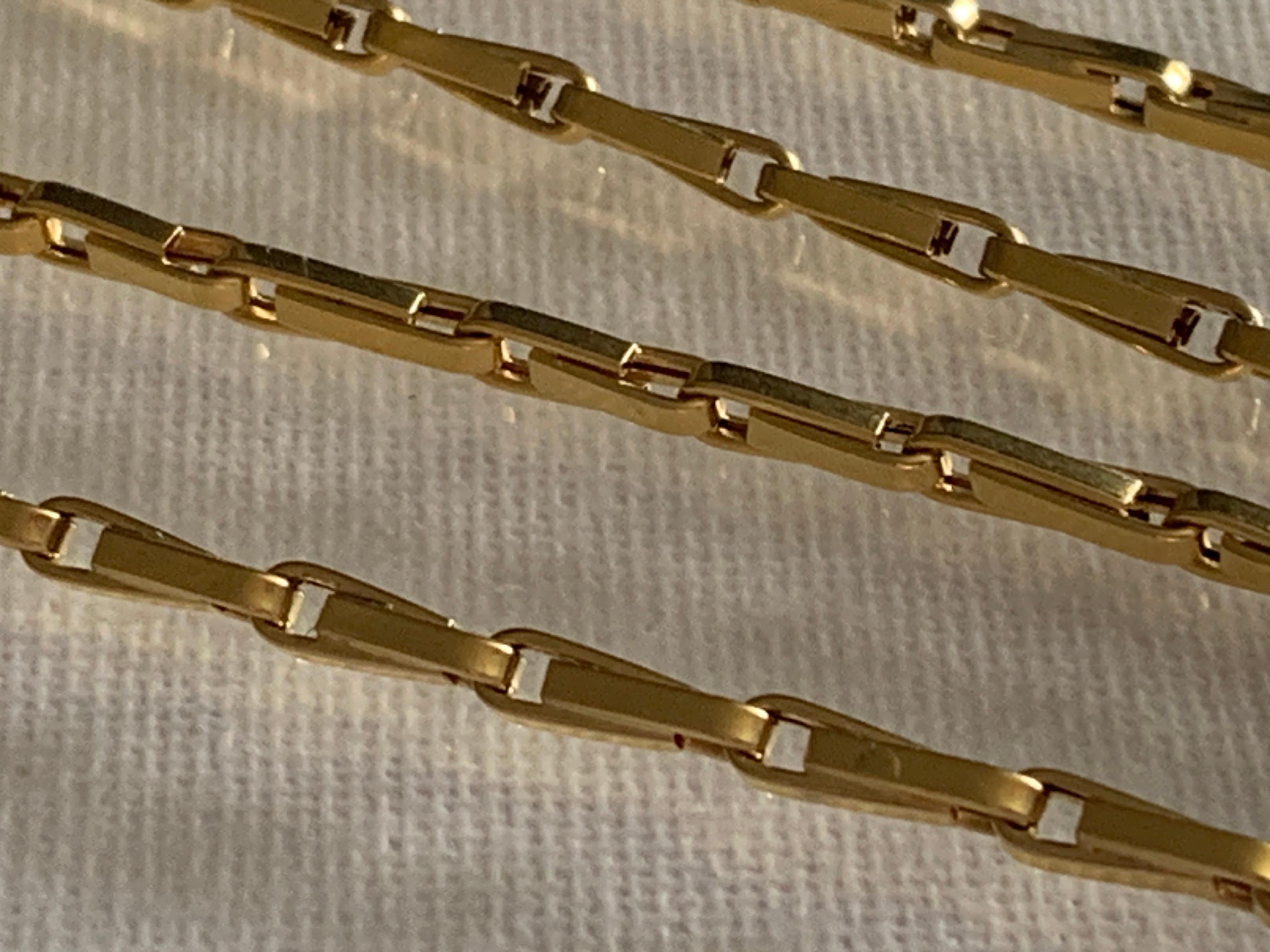 18ct Gold Large Barleycorn link 24