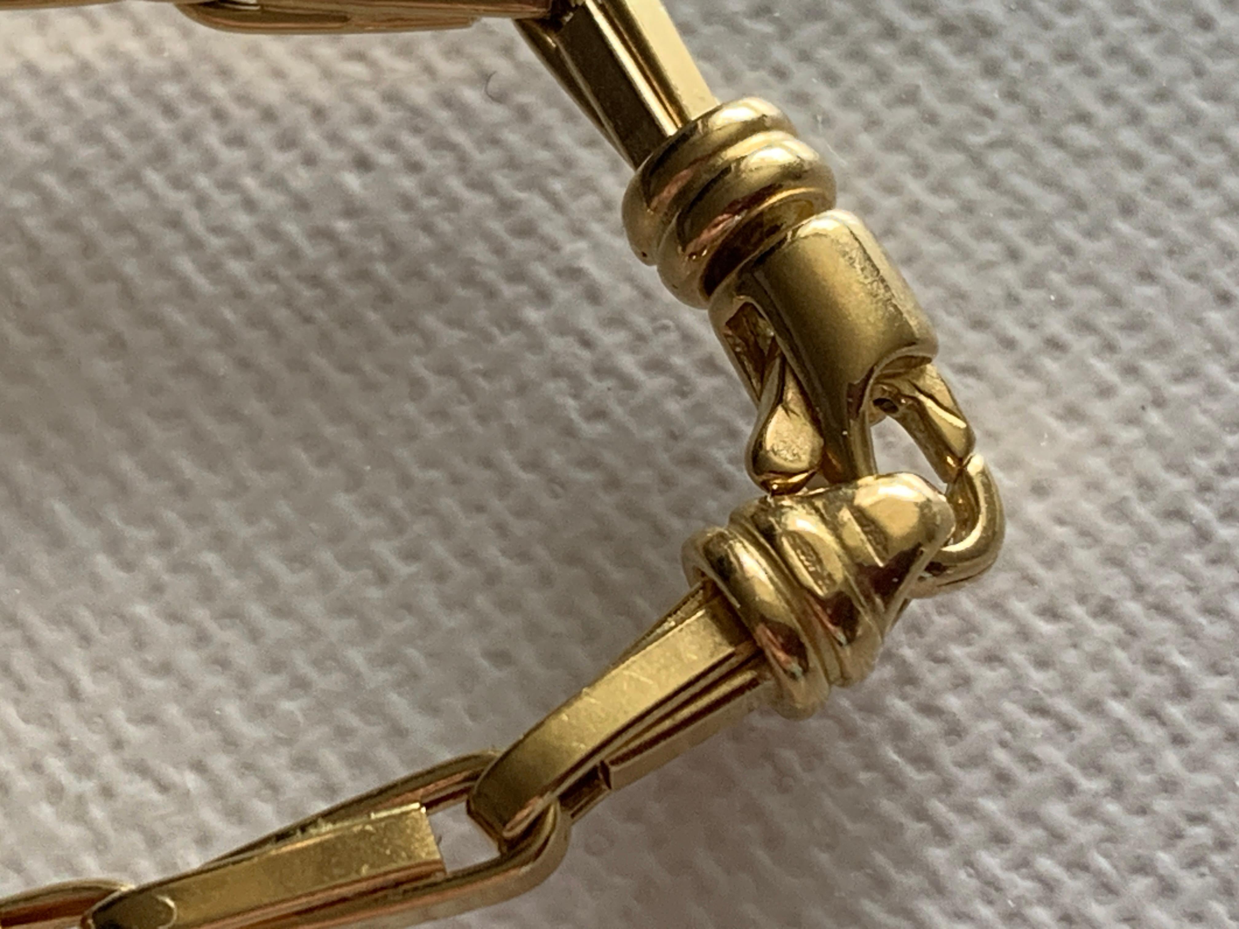 18ct Gold Large Barleycorn link 24