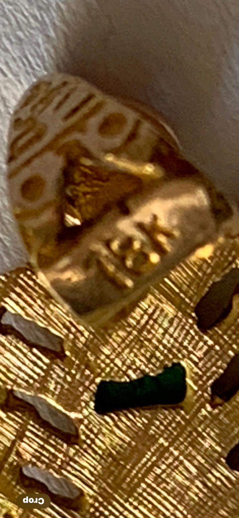 Ciondolo con disegno messicano in oro 18 ct. in vendita 1