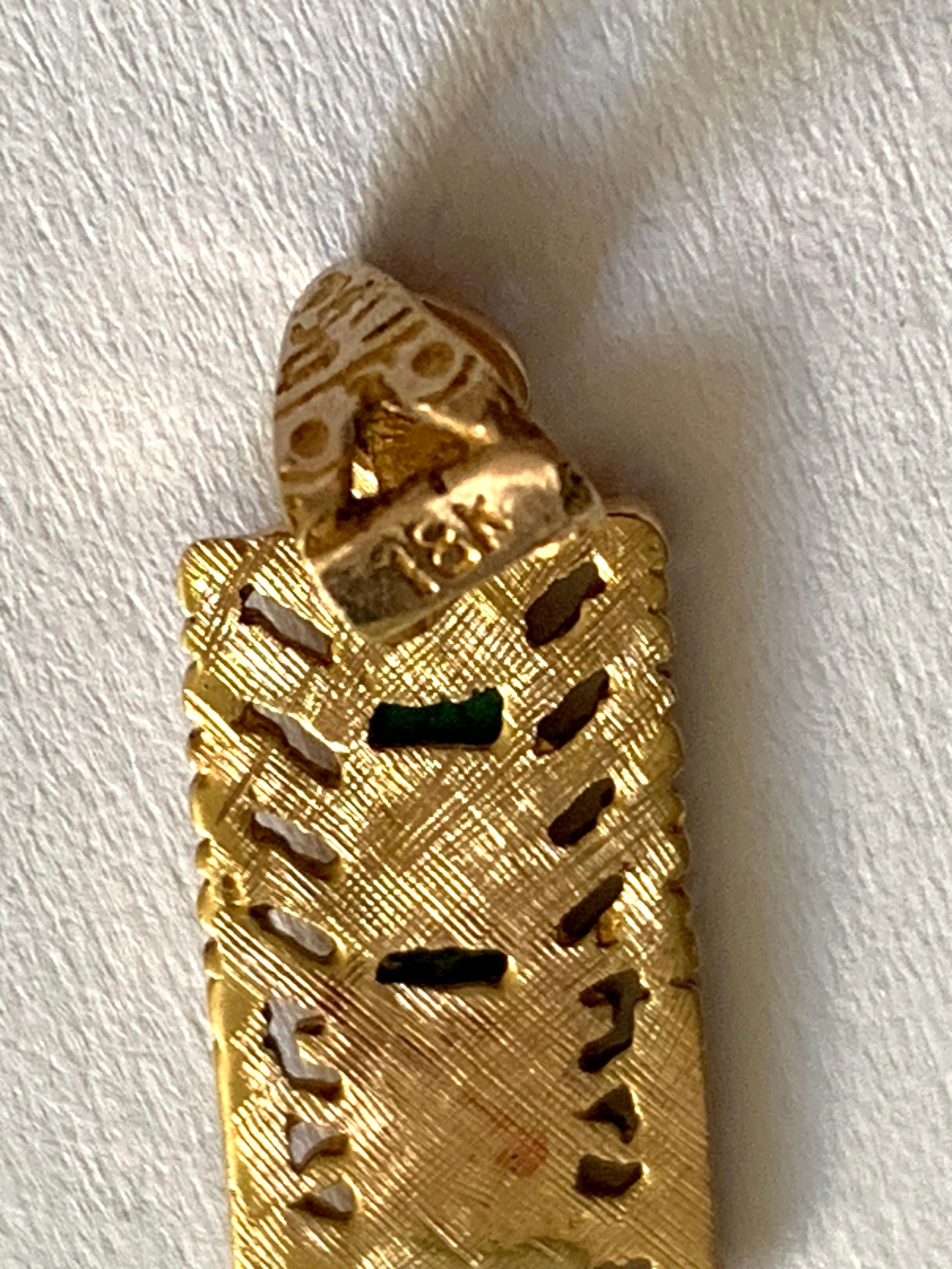 Ciondolo con disegno messicano in oro 18 ct. in vendita 3