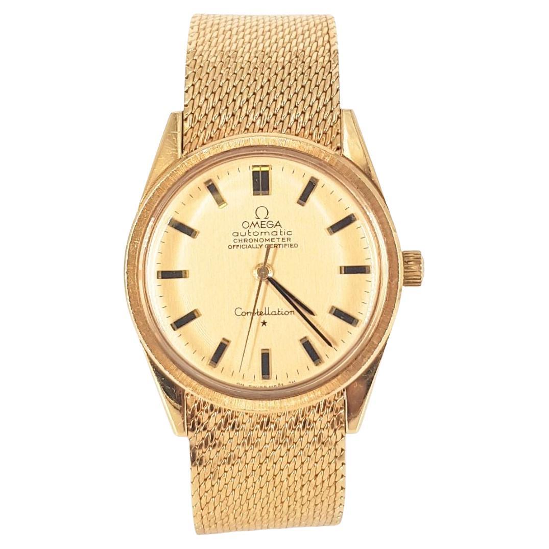 18ct gold OMEGA Constellation For Sale