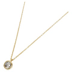 18ct Gold Oval Salt & Pepper Diamond Necklace