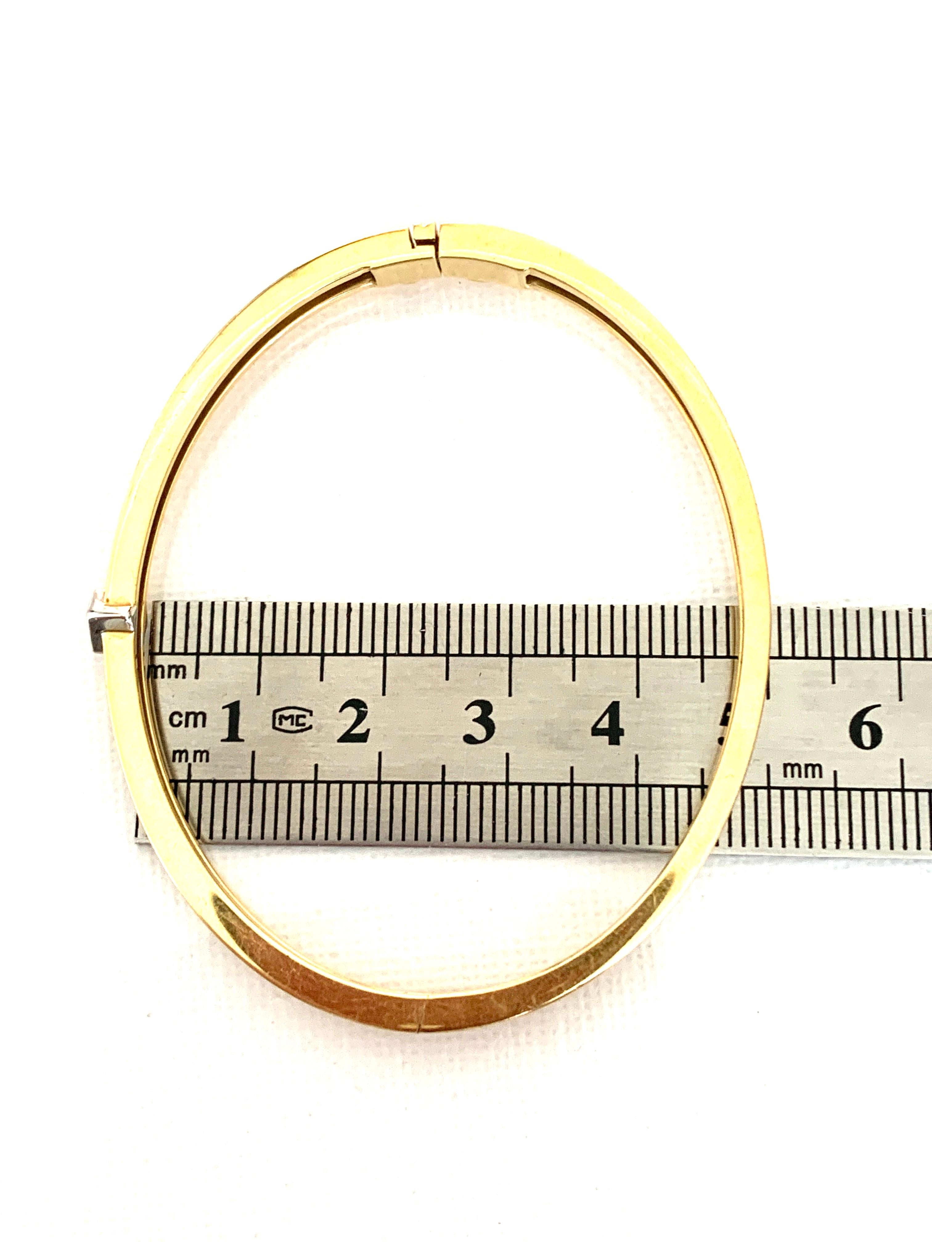 Bangle in oro 18ct Princess con diamanti da 0,25 carati. in vendita 13