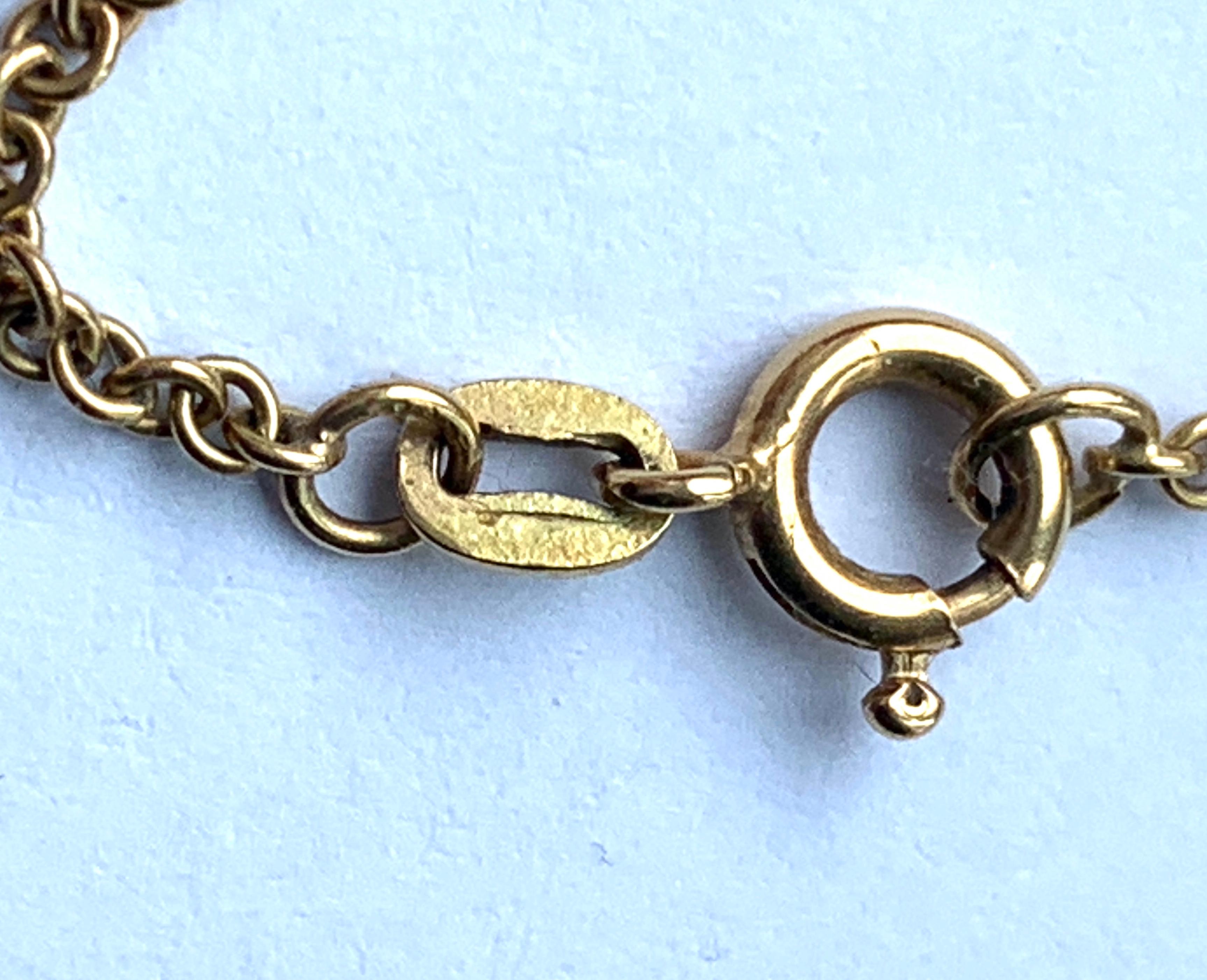 18ct Gold Religious Italian Pendant & 18ct Gold Chain  For Sale 6