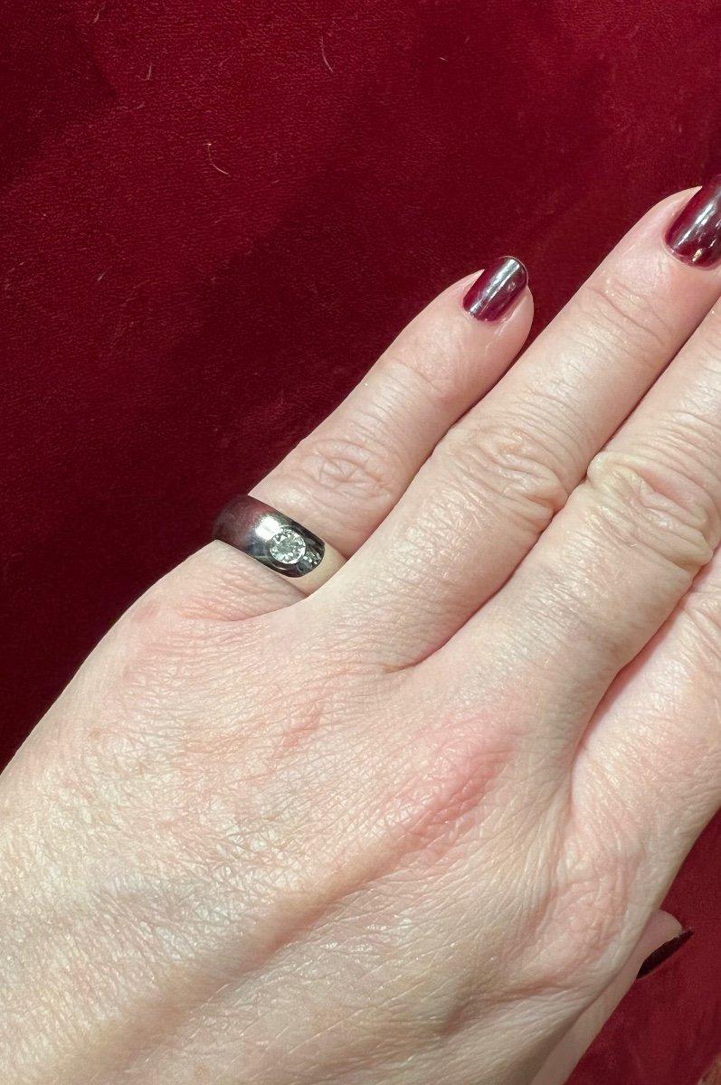Taglio rotondo Anello in oro 18 ct con diamante da 0,20 carati in vendita