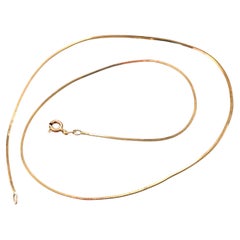 18 Carat Gold Square Snake Chain