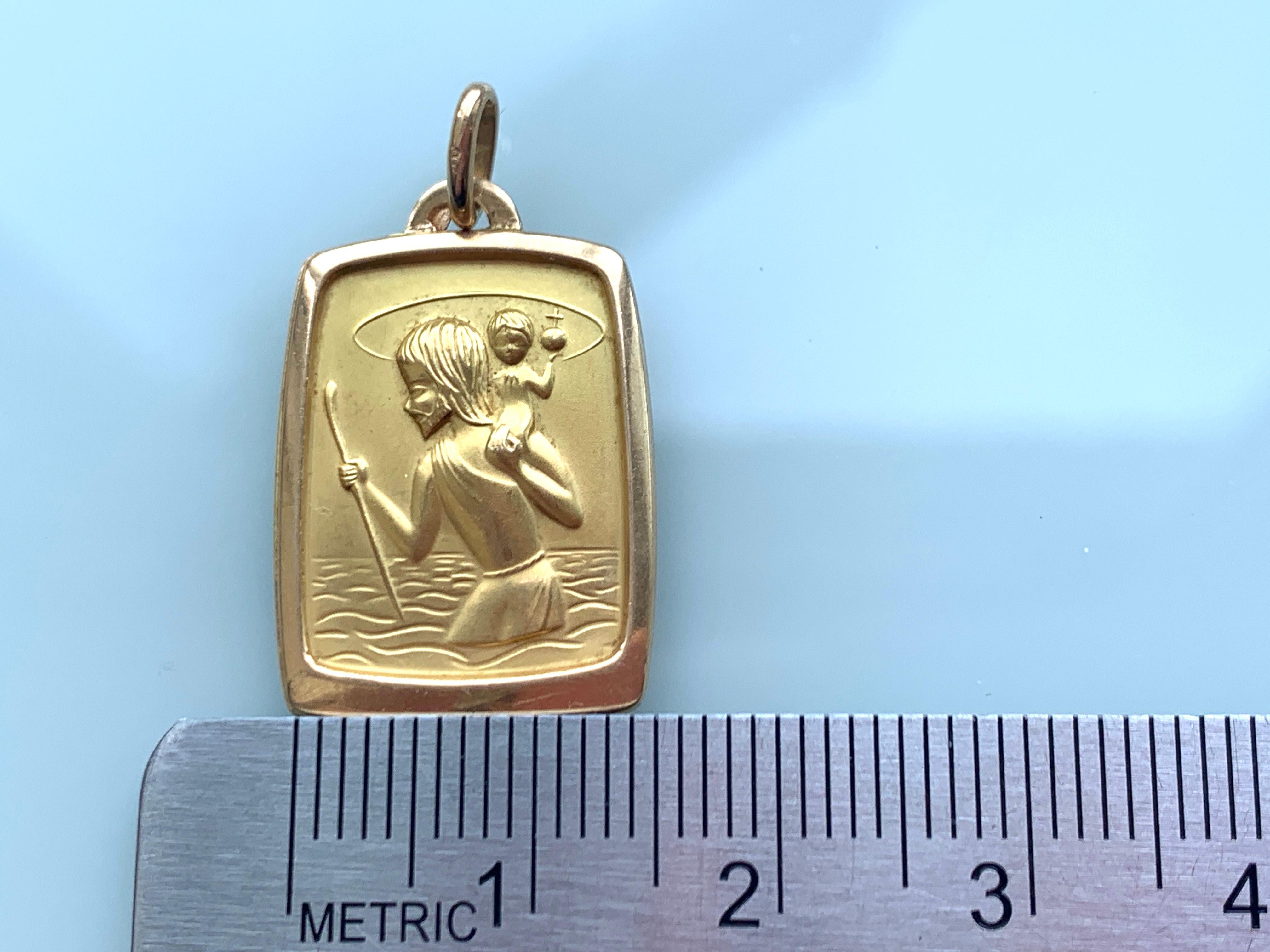 18ct Gold St.Christopher 1