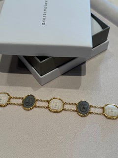 18ct Gold Vermeil Greek Masks Bracelet