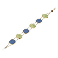 18ct Gold Vermeil Greek Masks Bracelet