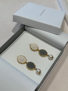 18ct Gold Vermeil Greek Masks Earrings