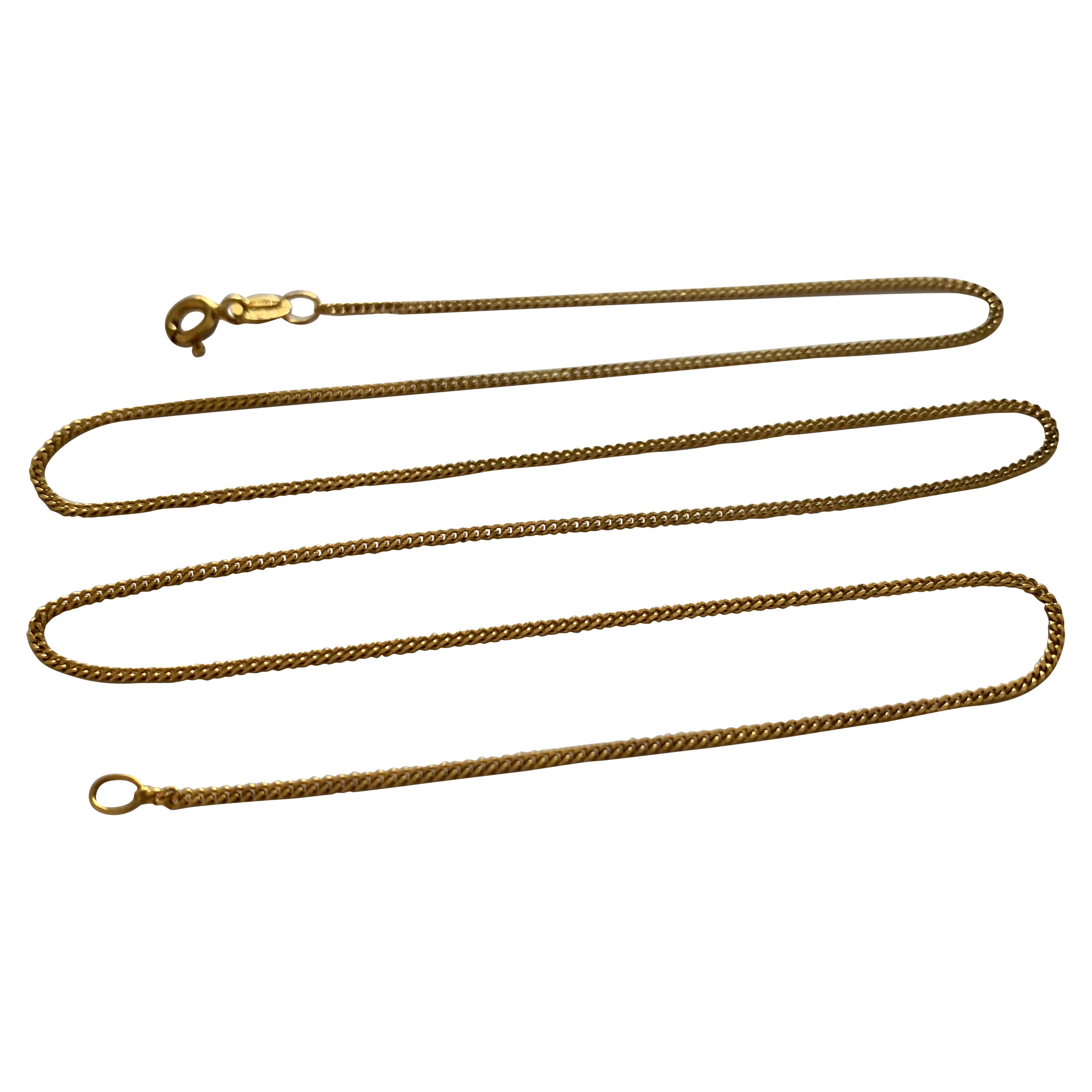 18 Karat Gold Vintage 19.75" Kette