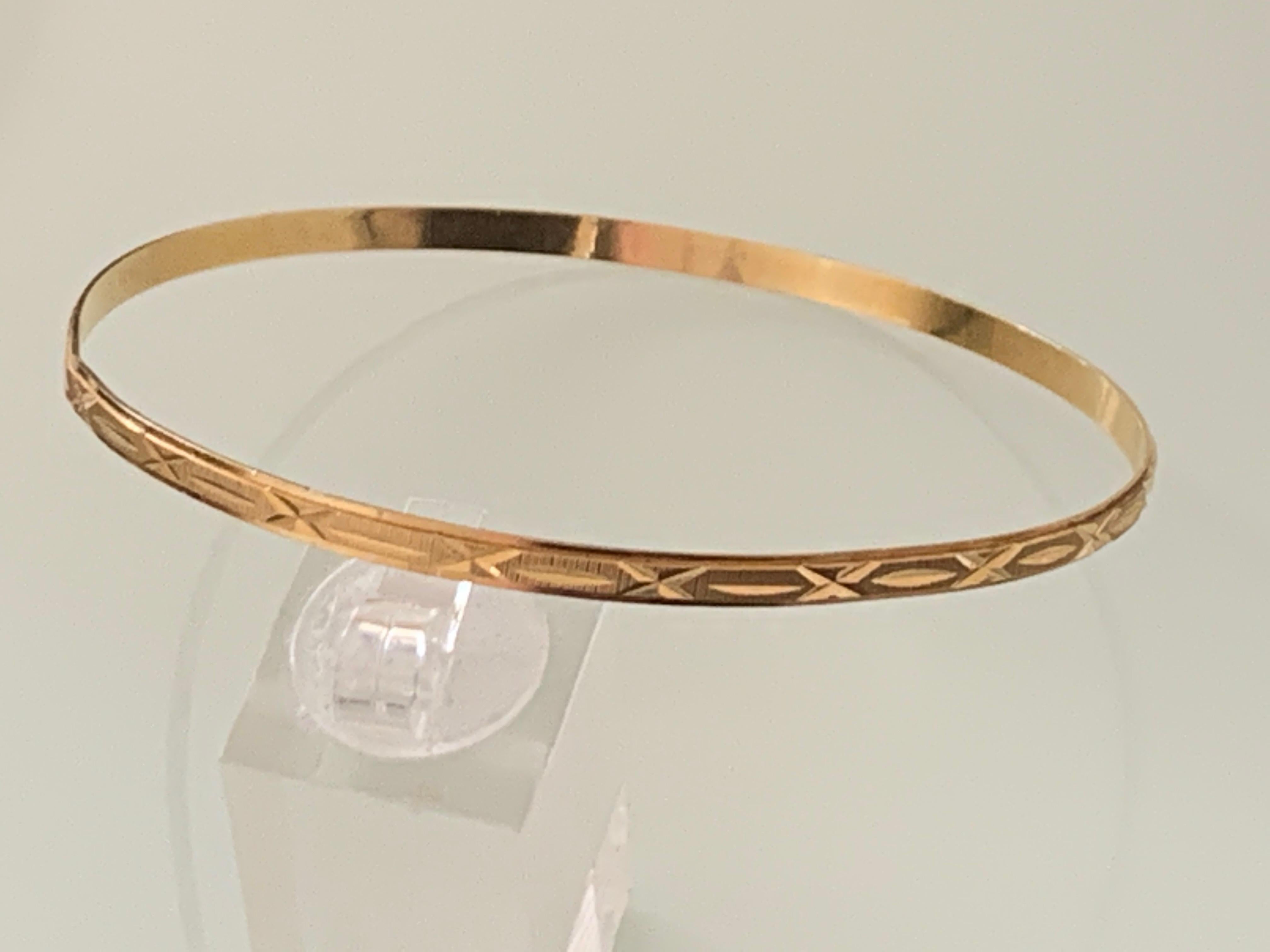 18ct Gold Vintage Armreif Damen
