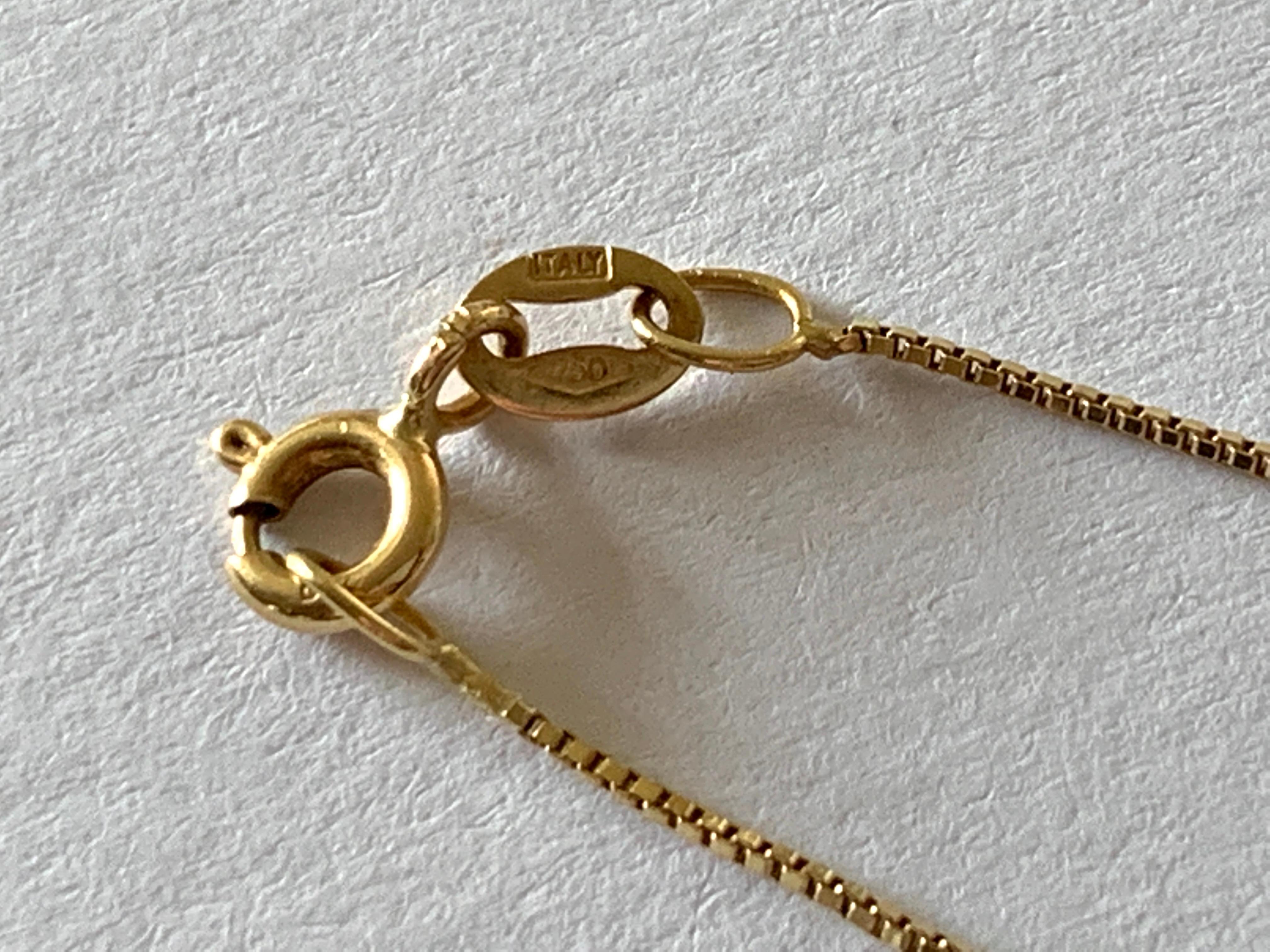18 Karat Gold Vintage Italienische Perlen- und Korallenperlenkette 1
