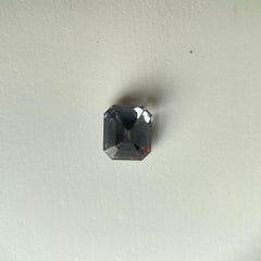 Art Deco 1.8ct Grey Spinel, Emerald Cut, VVS Clarity, Burma Origin