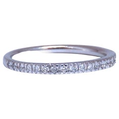 .18ct Natural Diamonds Halfway Band H/Vs 14kt gold