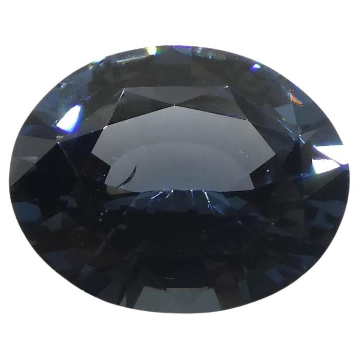 1,8ct Spinello blu ovale dalla Birmania