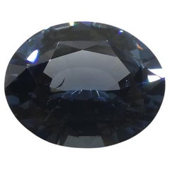 Spinelle bleu ovale de Birmanie 1,8 carat