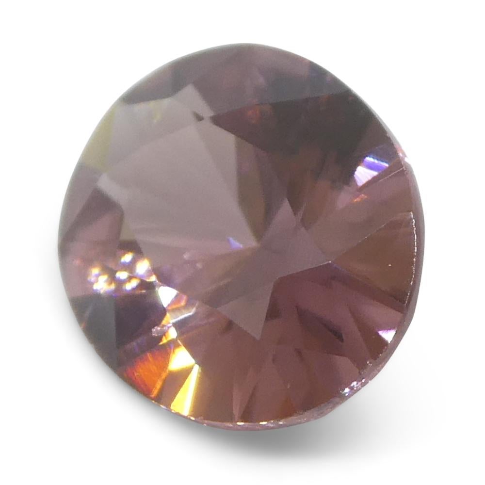 1.8ct Natural Earth Mined Oval Master Brilliant Cut Pink Zircon from Sri Lanka (en anglais) en vente 3