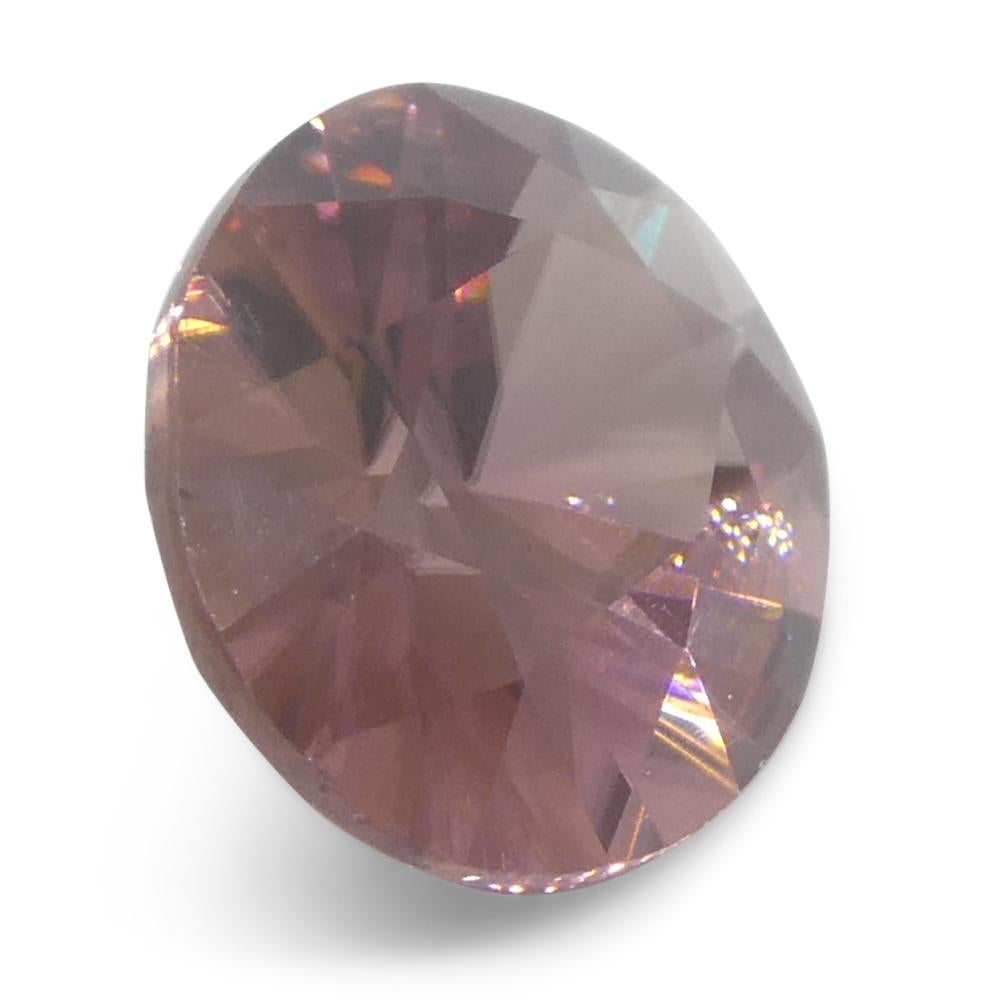 1.8ct Natural Earth Mined Oval Master Brilliant Cut Pink Zircon from Sri Lanka (en anglais) en vente 4