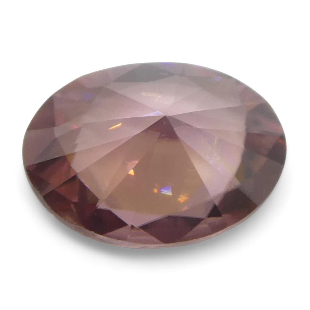1.8ct Natural Earth Mined Oval Master Brilliant Cut Pink Zircon from Sri Lanka (en anglais) en vente 5
