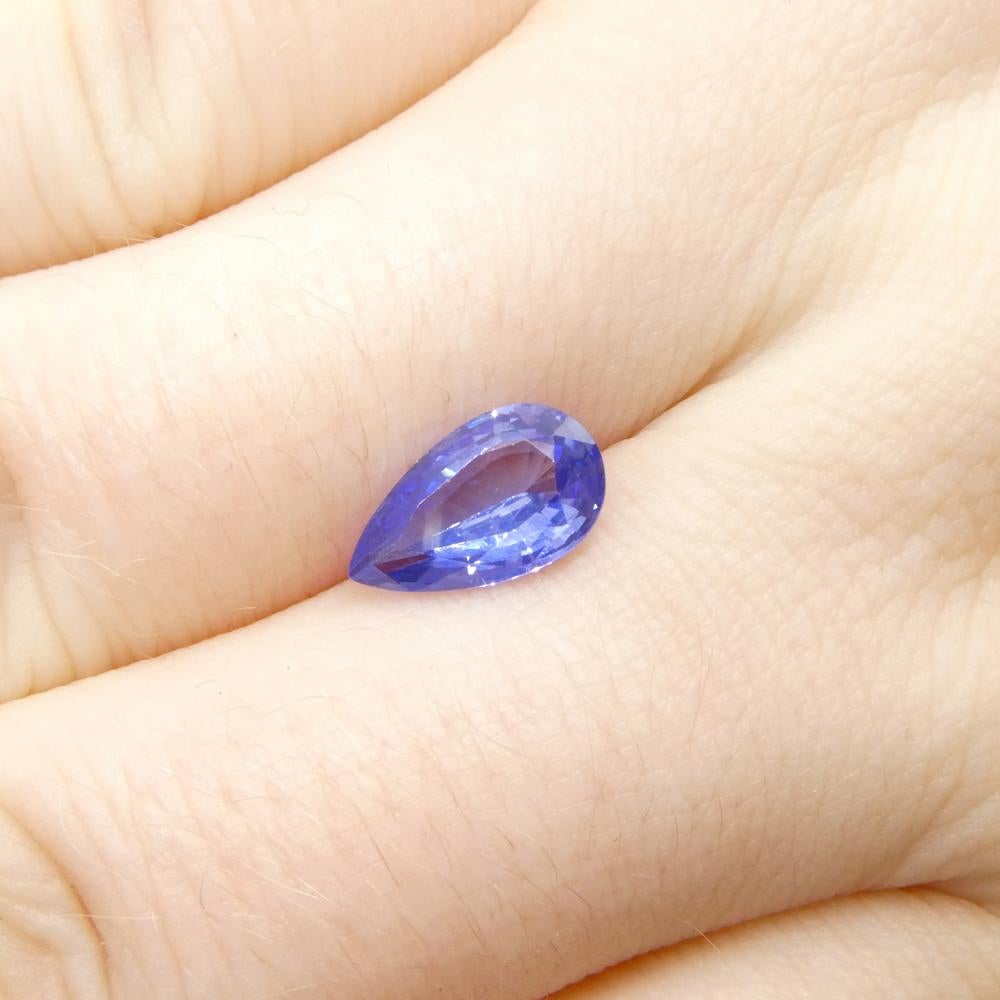 1.8ct Pear Blue Sapphire from Sri Lanka For Sale 6