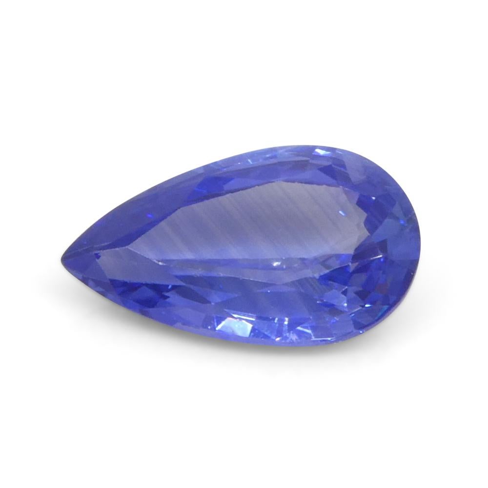 1.8ct Pear Blue Sapphire from Sri Lanka For Sale 8