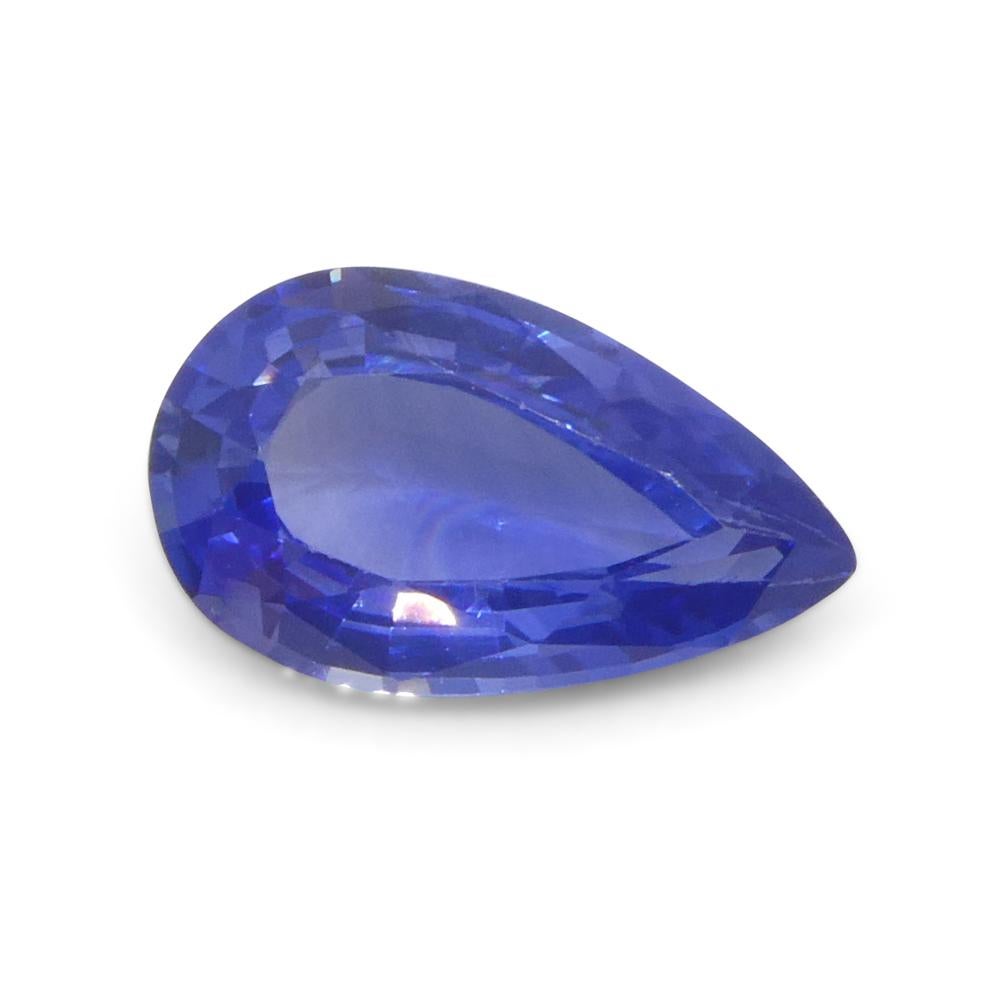 1.8ct Pear Blue Sapphire from Sri Lanka In New Condition For Sale In Toronto, Ontario