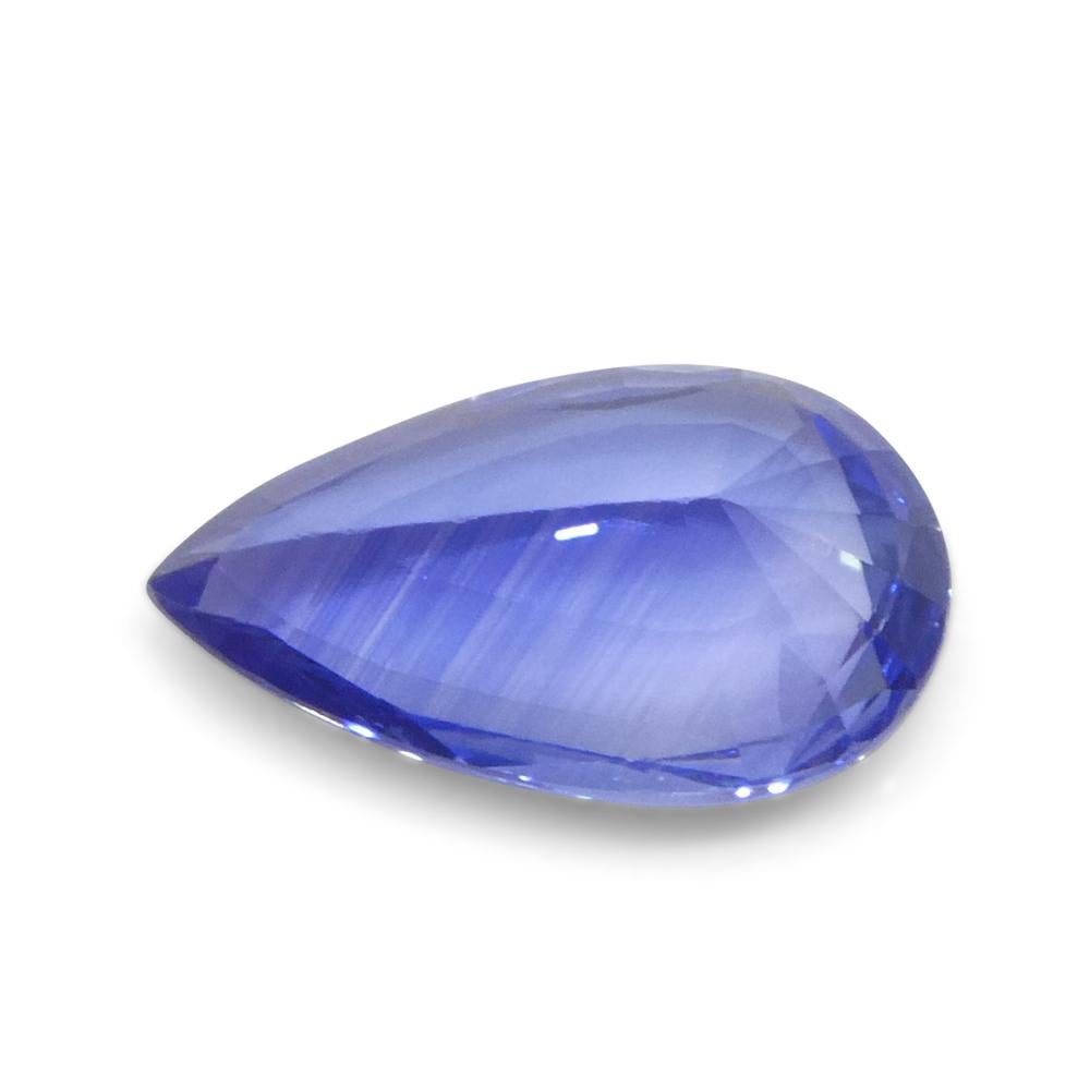1.8ct Pear Blue Sapphire from Sri Lanka For Sale 3