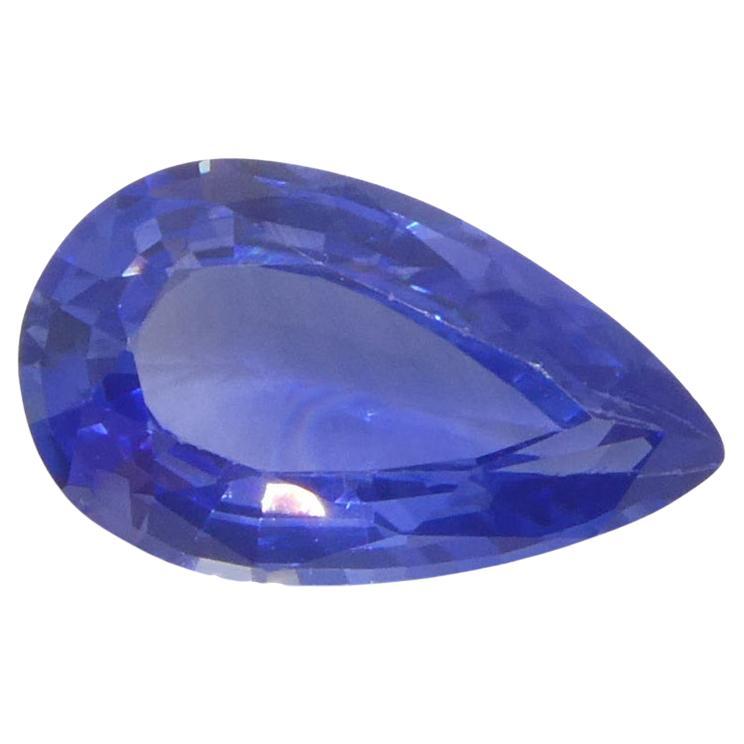 1.8ct Pear Blue Sapphire from Sri Lanka For Sale