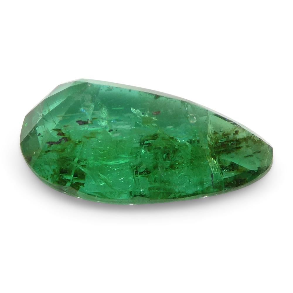 1.8ct Pear Green Emerald from Zambia For Sale 12