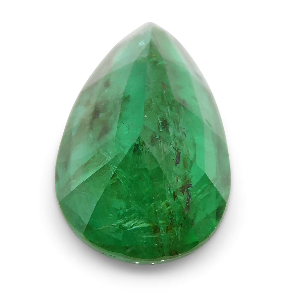 1.8ct Pear Green Emerald from Zambia For Sale 13
