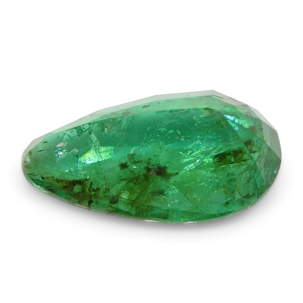 1.8ct Pear Green Emerald from Zambia For Sale 14