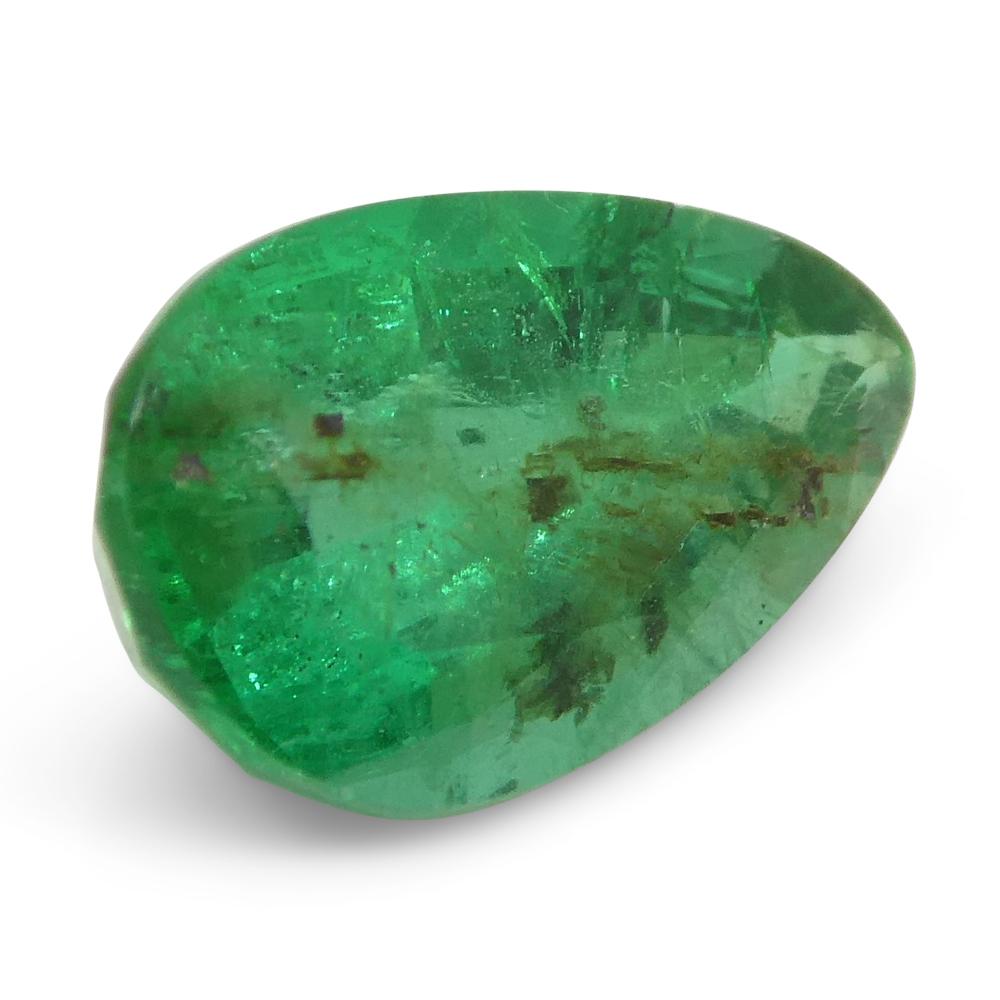 1.8ct Pear Green Emerald from Zambia For Sale 4