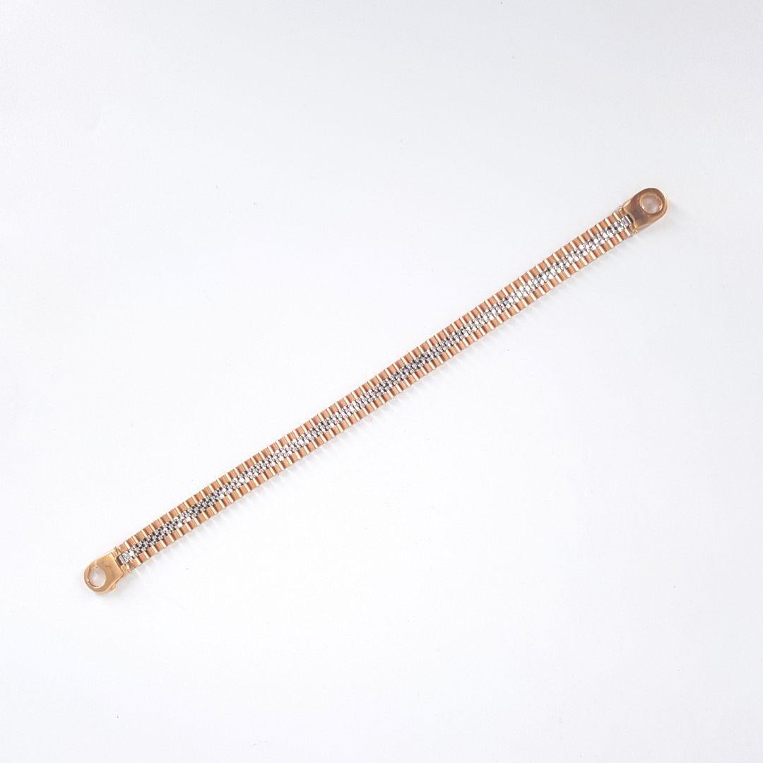 Armband aus 18 Karat Roségold im Jubiläumsstil im Zustand „Hervorragend“ in Cape Town, ZA