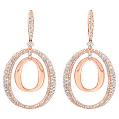 18ct White Gold 'Charleston' South Sea Pearl and Diamond Drop Earrings ...
