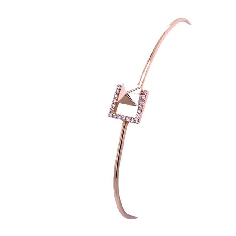 18ct Rose Gold Diamond Bangle with 0.17ct Diamonds In The Square

This gorgeous 18ct rose gold diamond bangle is a simple but stunning piece of jewellery that will become a staple in your wardrobe.

Additional Information:
Total Diamond Weight: