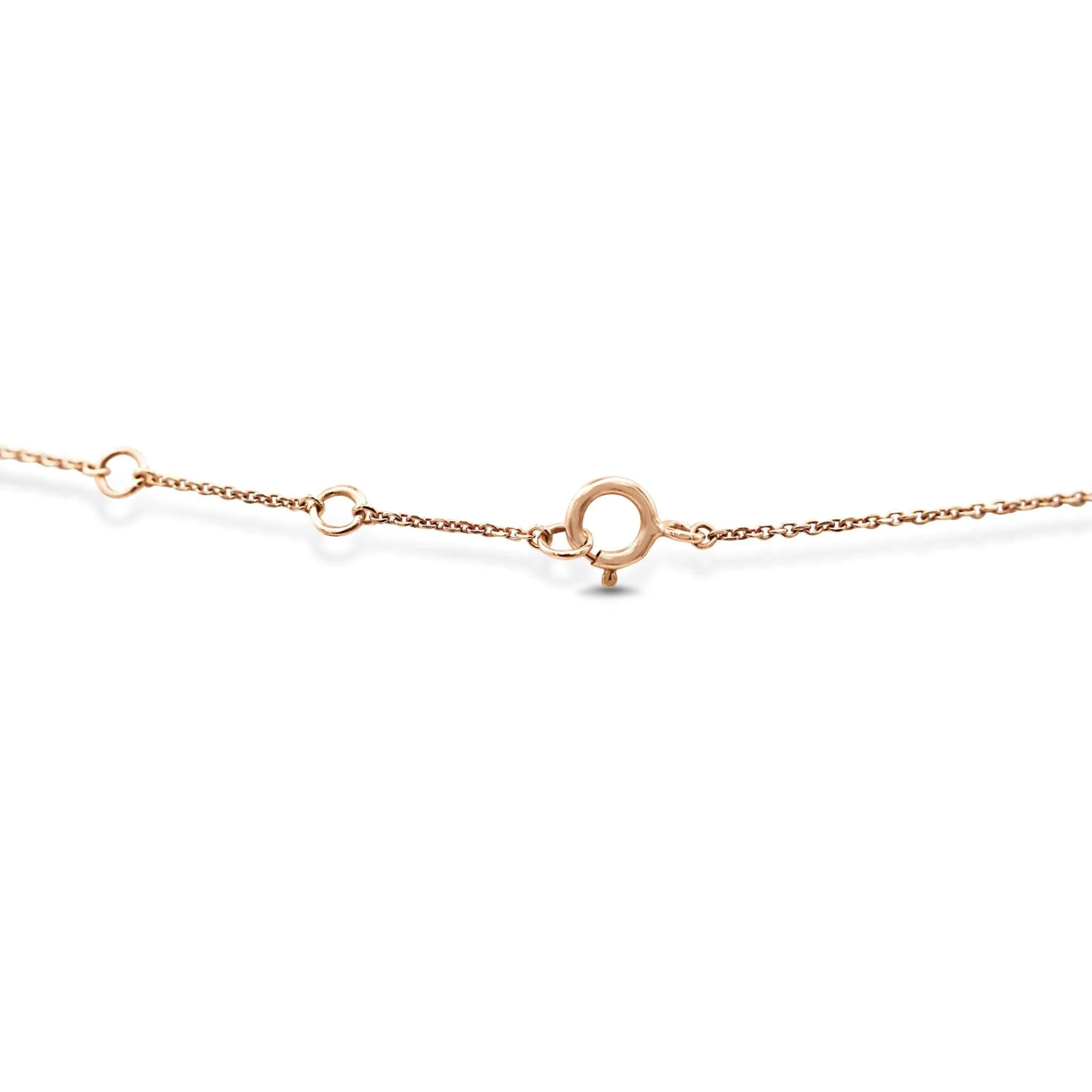 Brilliant Cut 18ct Rose Gold Diamond Butterfly Pendant 17