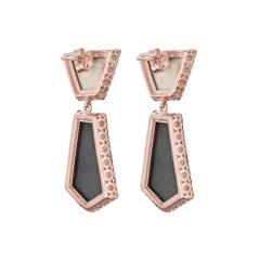 18ct Rose Gold Plated Sterling Silver Cupids Playing Chitara Earrings