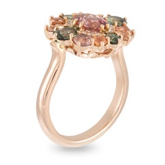 18ct Rose Gold 'Willowbrook' Spinel, Umba/Parti Sapphire and Diamond Ring
