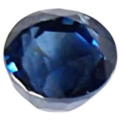 1.8ct Round Natural Vivid Blue Sapphire Gemstone